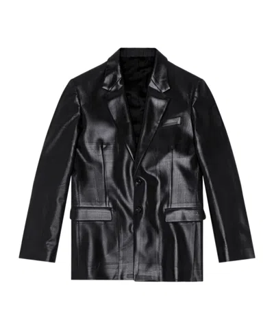 DIESEL J-STANLEY COATED-FINISH BLAZER