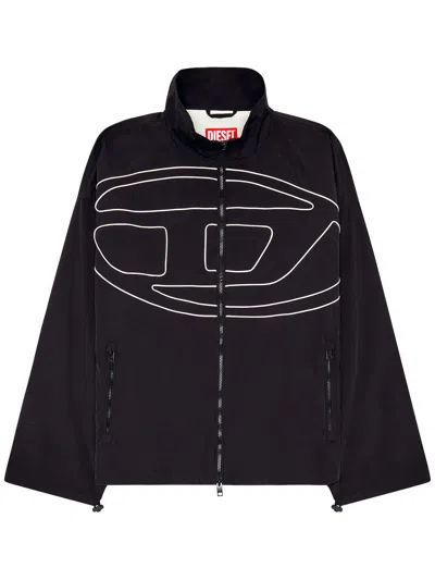 Diesel J-vatel Jacket With Application In Black
