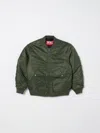 Diesel Jacket  Kids Color Olive In Green