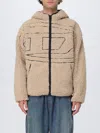 Diesel S-zat Sweat-shirt Puffer Jackets Beige In Neutral
