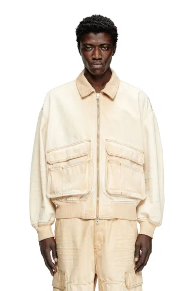 Diesel Jacket In Batavia-weave Denim In Beige