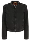 Diesel Cropped Black Jacket