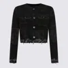Diesel Black Cotton Denim Jacket In Black