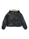 Diesel Camouflage-pattern Padded Jacket In Blue