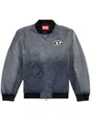 Diesel Gradient Effect Bomber Jacket In Gray