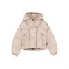 Diesel Hooded Padded Jacket In Neutral