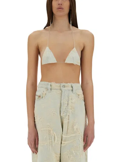 DIESEL JACQUARD DENIM TOP