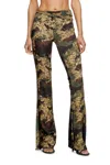 Diesel Jazz Pants With Mixed Camo Prints In Black