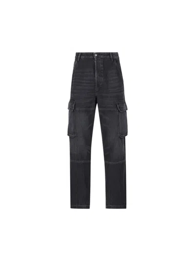 Diesel Logo Plaque Button Detailed Jeans In Multi