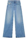 Diesel 1996 D-sire Cotton Jeans With Back Logo Patch In Blue