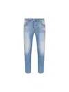 Diesel Logo-plaque Jeans In Blue