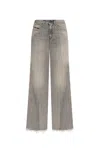 Diesel Gray Flare 1978 D-akemi Jeans In Black