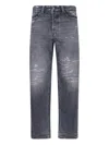 Diesel 1988 D-ark Distressed Jeans In Gray
