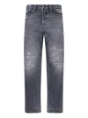 Diesel 1988 D-ark Distressed Jeans In Gray