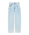 Diesel Light Wash Denim Jeans With Wide-leg Silhouette