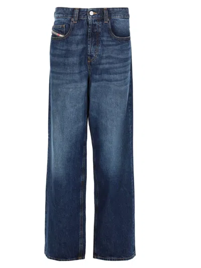 Diesel Blue 2001 D-macro Cotton Jeans