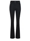 Diesel Faded Wash Flared Denim Trousers In Black