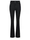 Diesel Faded Wash Flared Denim Trousers In Black