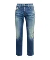 Diesel Drawstring Denim Trousers In Blue