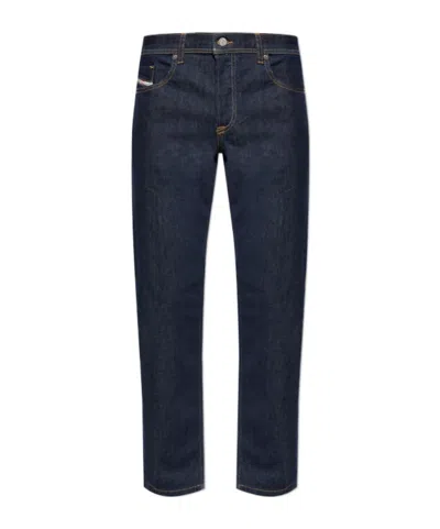 Diesel 2023 Denim Trousers With Belt Loops In Blue