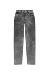 Diesel Straight Fit Trousers Faded Wash In Black/denim
