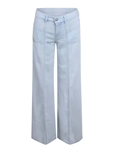 Diesel D-akii Flare Jeans In Blue