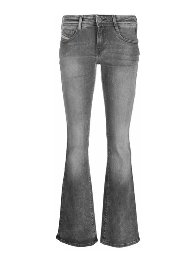 Diesel Bootcut E Flare Jeans In Grey
