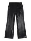 Diesel Mid-rise Flared Trousers In Black