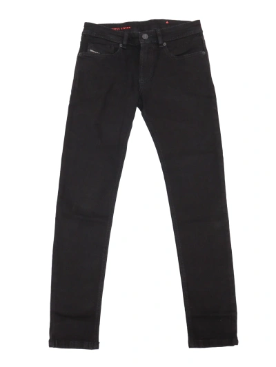 Diesel Kids' Jeans Aderenti Da Bambino In Black