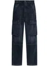 Diesel Navy Blue D-pot-cargo Jeans In Blue