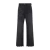Diesel High-waisted Wide-leg Jeans With Edgy Raw Hem In Black
