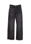 Diesel Relaxed Fit Wide Leg Trousers With Pockets In Gray
