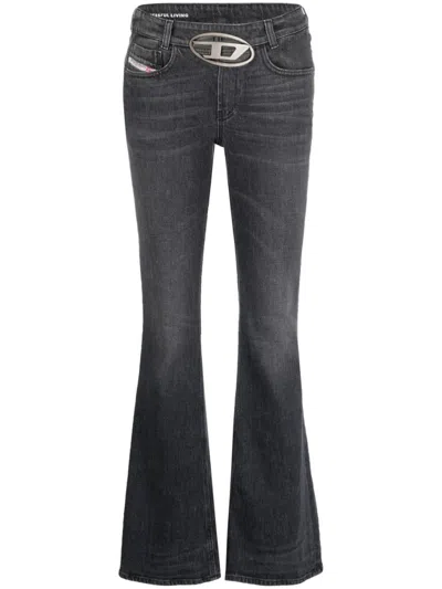 Diesel 1969 D-ebbey 09b90 Bootcut Jeans In Black