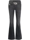 Diesel 1969 D-ebbey Low-rise Bootcut Jeans In Black