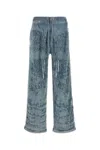 Diesel Stretch Denim Joggers In Blue