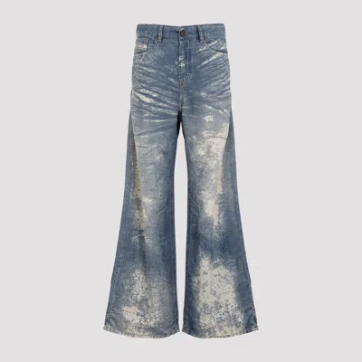 Diesel Low Waist Bleached Effect 1996 D-sire Jeans In Blue