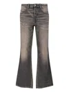 Diesel Bootcut Faded Jeans In Black
