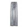 Diesel Vintage Inspired Five Pocket Denim Trousers In Gray