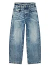 Diesel Acid-wash Jeans In Blue