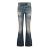 Diesel Logo-patch Flared Jeans In Blue