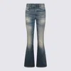 Diesel Logo-patch Flared Jeans In Blue