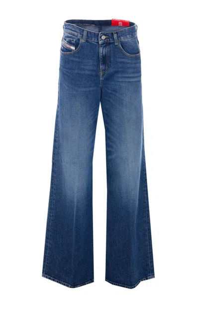 Diesel 1996 D-sire Wide-leg Jeans In Blue
