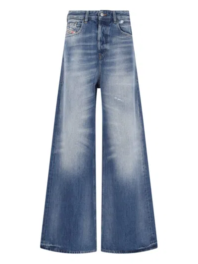 Diesel "1996 D-sire" Palazzo Jeans In Blue