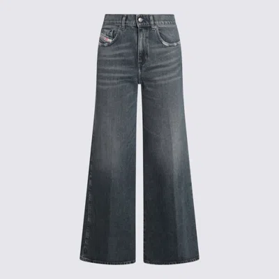Diesel Jeans Blue And Green In Black