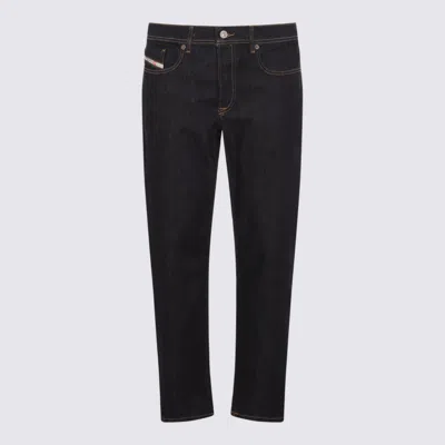 Diesel Jeans Blue And Green In Black