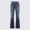 Diesel Straight Fit Trousers Belt Loops In Blue