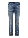 Diesel Bootcut Jeans D-ginna Blue Washed Effect In Blue