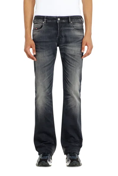 Diesel Jeans Bootcut Taille Basse 2007 Zatiny, Noir/gris Foncé, Fermeture Boutonnée In Black