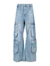 Diesel 1996 D-sire Odcbe Cargo Jeans In Blue