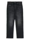 Diesel Jeans Regular Nero Effetto Vissuto In Gray